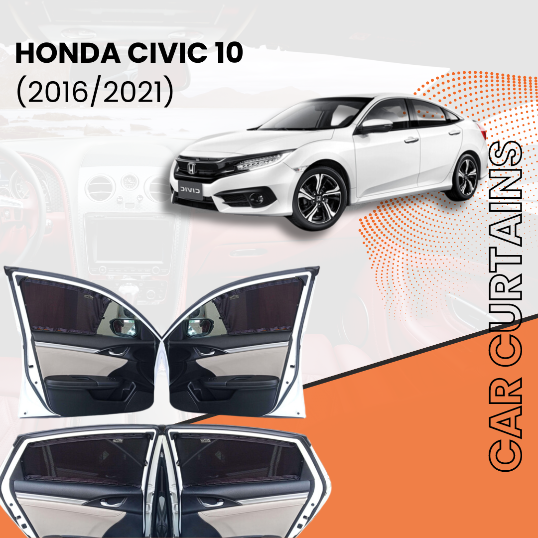 Honda Civic 10th Car Curtains (2016/2021)