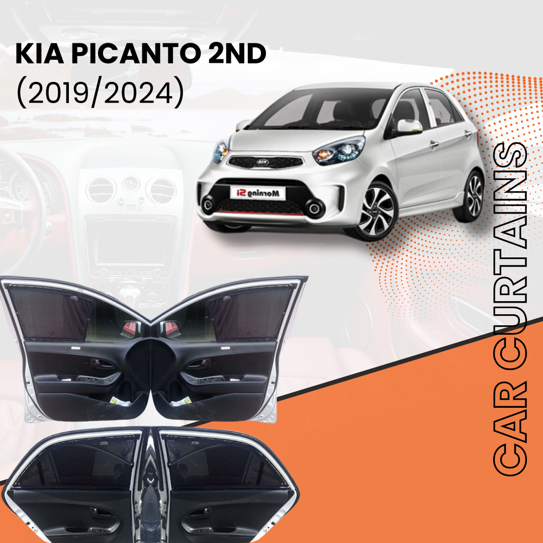Kia Picanto 2nd Car Curtains (2019/2023)