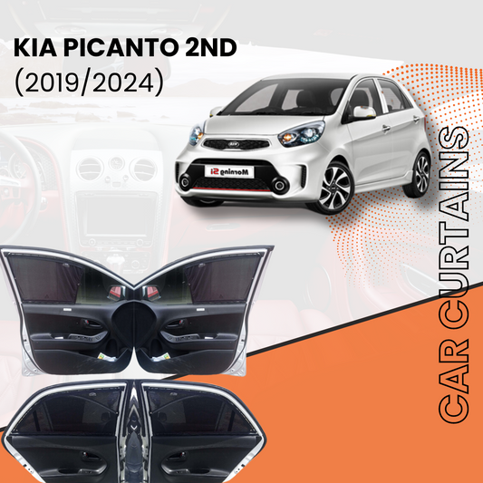 Kia Picanto 2nd Car Curtains (2019/2023)