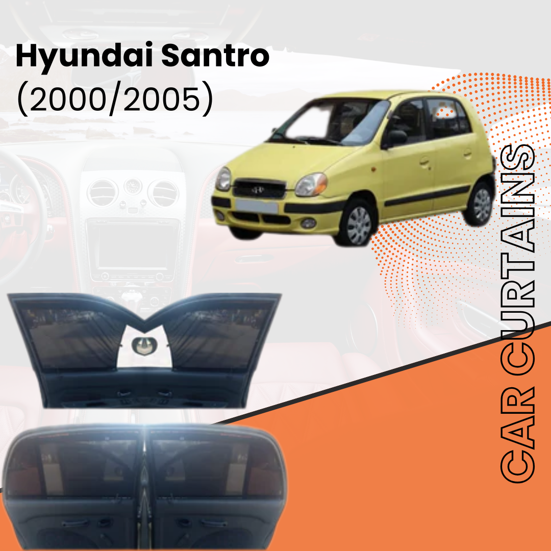 Hyundai Santro 2nd 2000 to 2005 car curtains