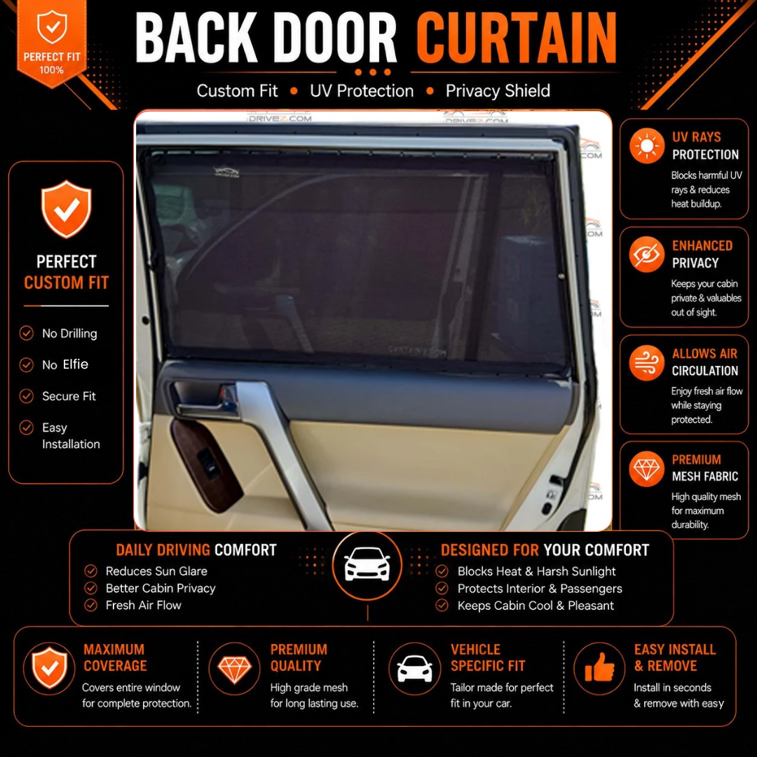 Toyota Prado J150 4th Car Curtains (2010/2023)