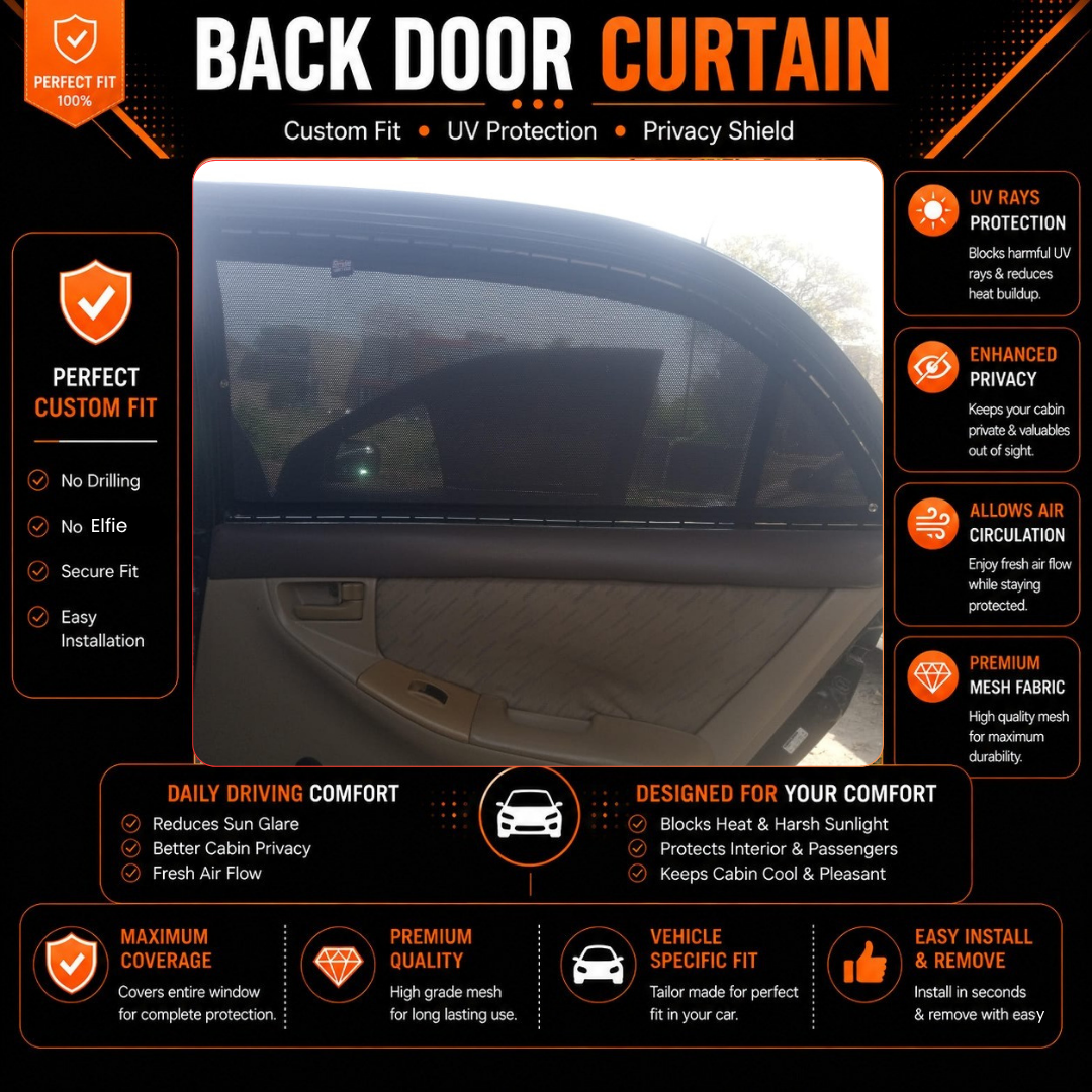 Toyota Corolla 9th Car Curtains (2003/2008)