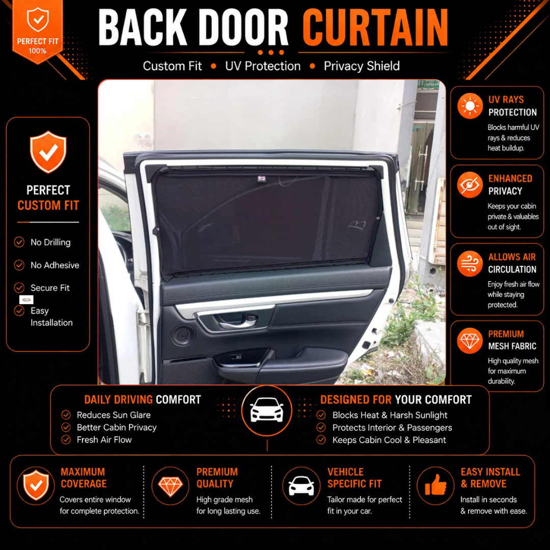 Honda CRV 4th Car Curtains (2015-2021)
