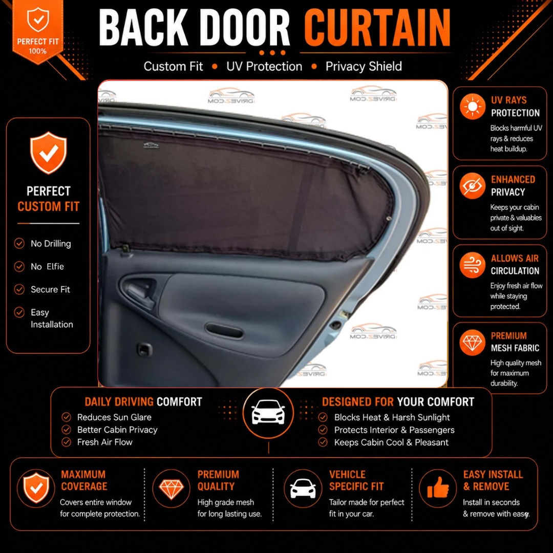 Toyota Vitz 1st Car Curtains (1999/2006)