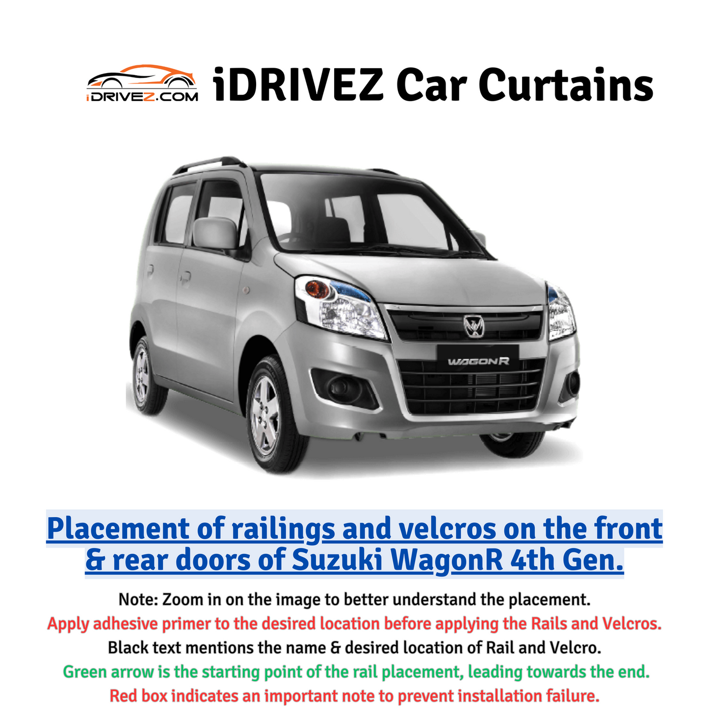 Suzuki WagonR 4th Car Curtains (2015/2023)