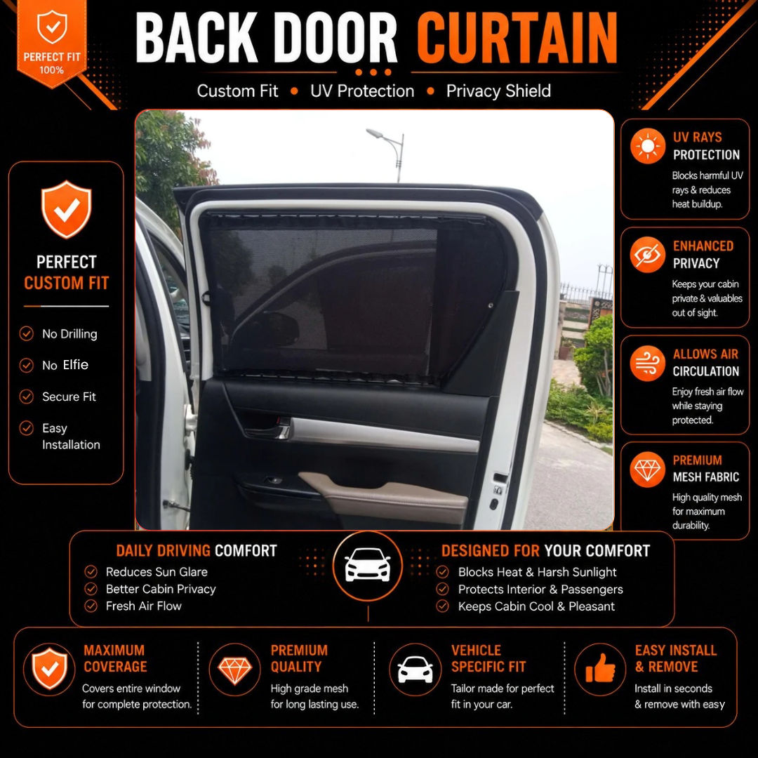 Isuzu D-Max 2nd Car Curtains (2018/2023)