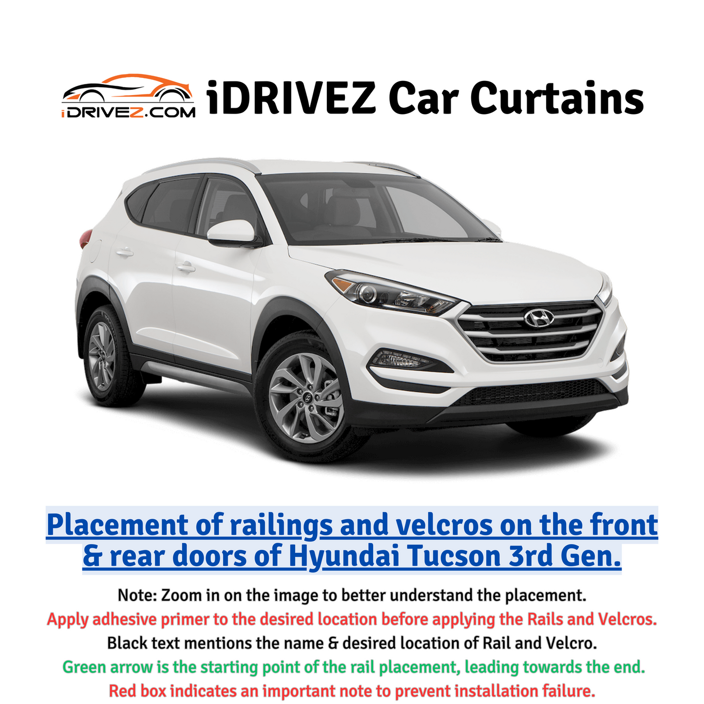 Hyundai Tucson 3rd Car Curtains (2020/2023)