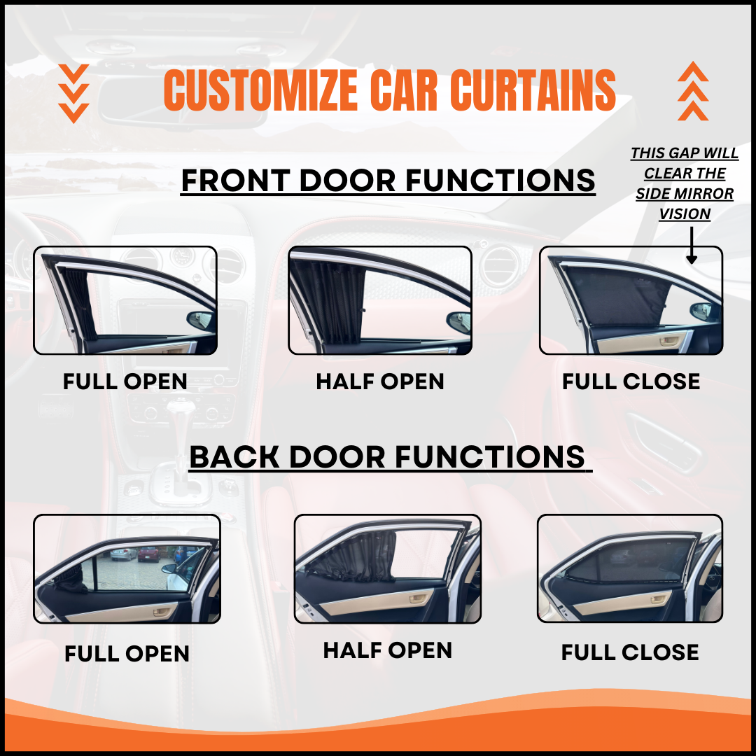Suzuki WagonR 4th Car Curtains (2015/2023)