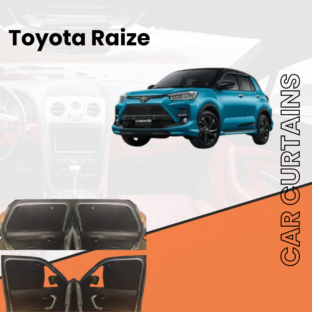 Toyota Raize 1st Car Curtains (2021-2024)