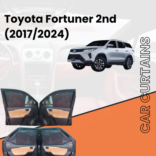 Toyota Fortuner 2nd Car Curtains (2016/2023)