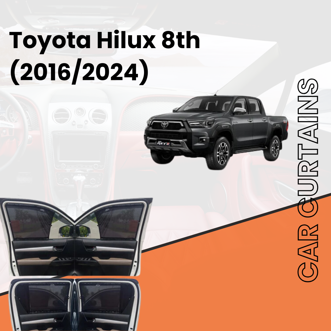 Toyota Hilux 8th (Revo) Car Curtains (2016/2024)