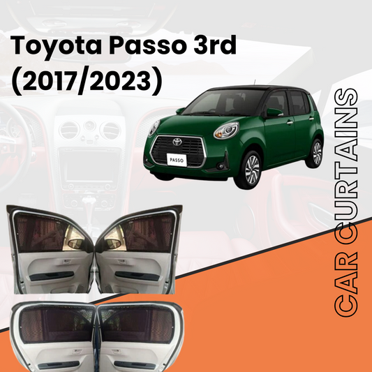 Toyota Passo 3rd Car Curtains (2017/2023)