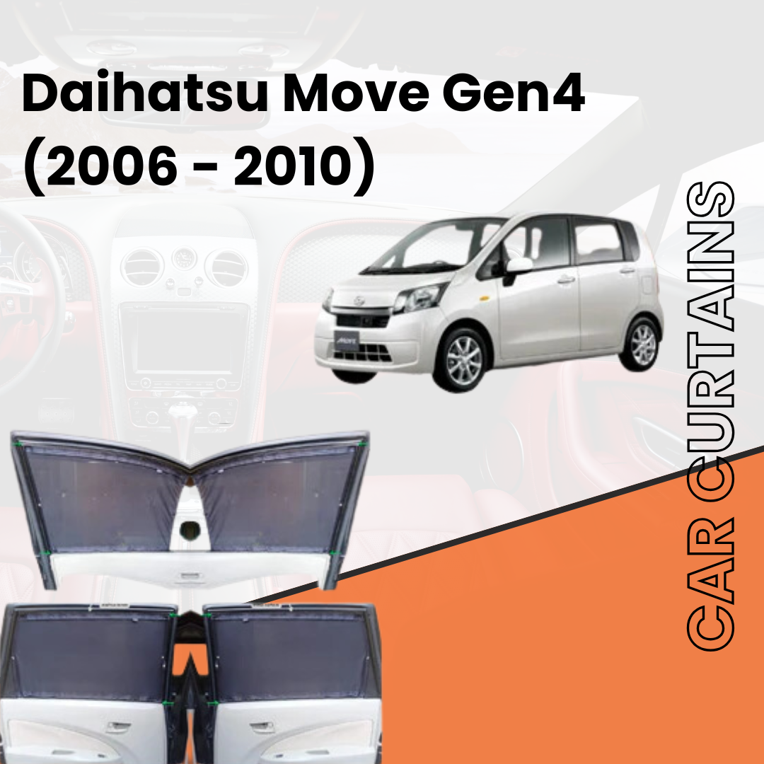 Daihatsu Move Gen4 (2006 - 2010) Car Curtains