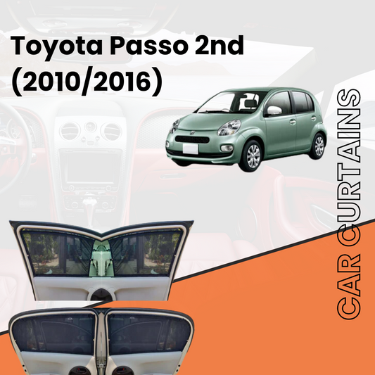 Toyota Passo 2nd Car Curtains (2010/2016)
