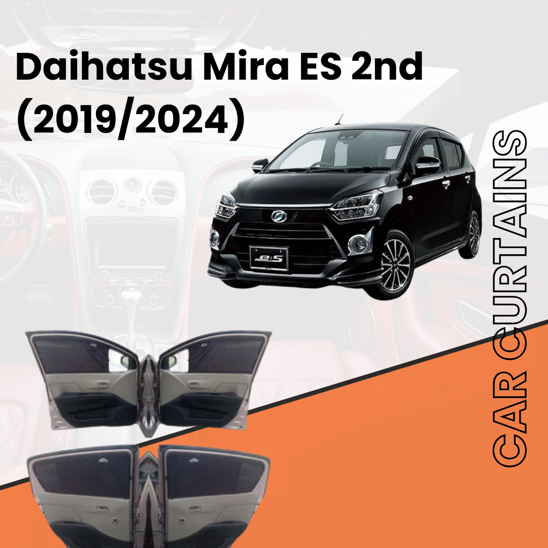 Daihatsu Mira ES 2nd car curtains (2019/2024)