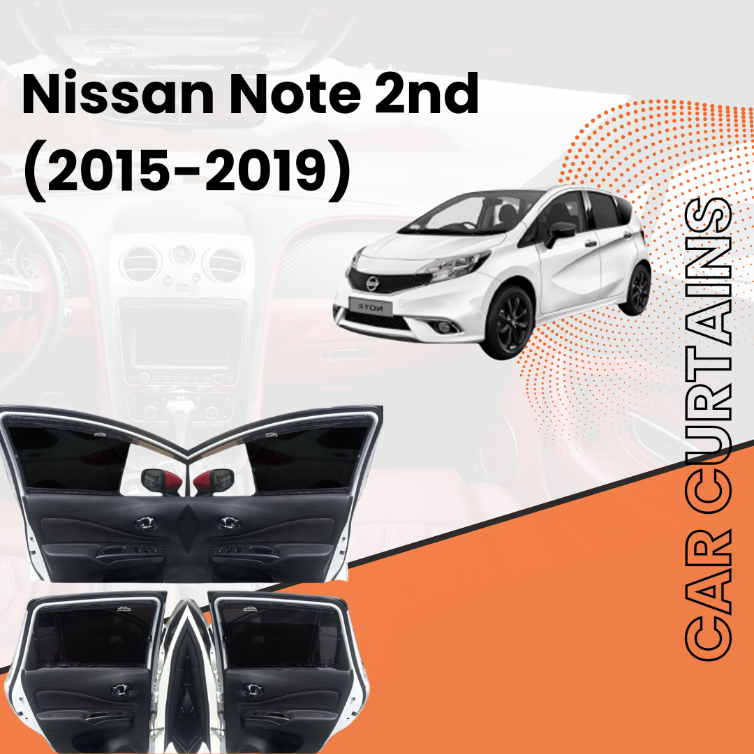 Nissan Note 2nd (e-note) Car Curtains (2012/2020)