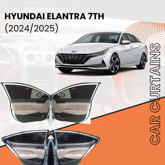 Hyundai Elantra 7th Car Curtains 2024/2025