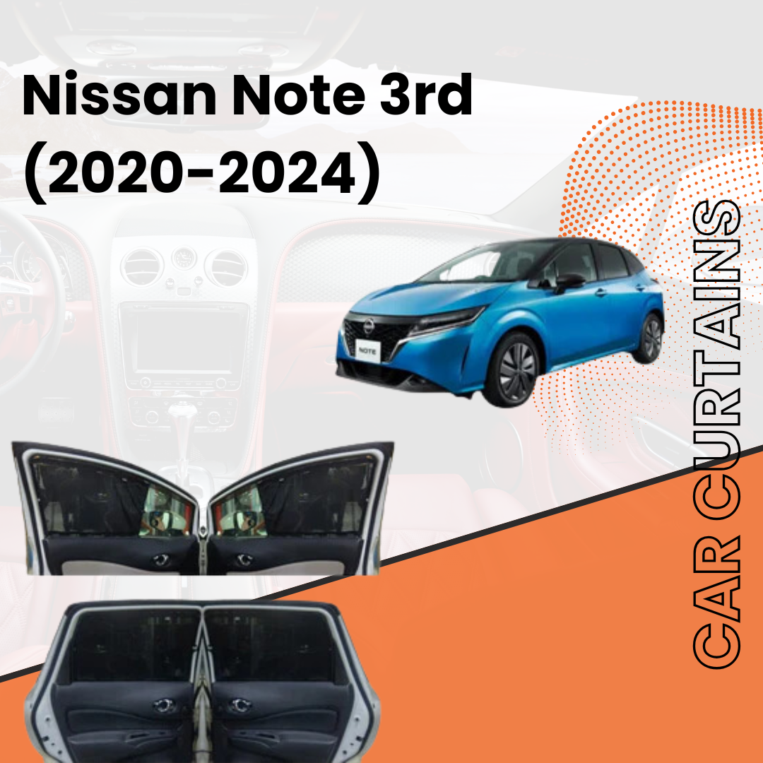 Nissan Note Gen3 (2021 - 2024) Car Curtains