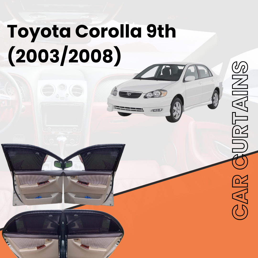 Toyota Corolla 9th Car Curtains (2003/2008)