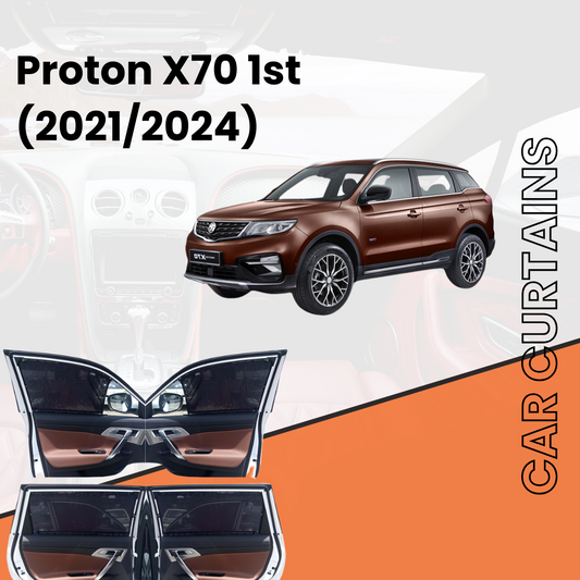Proton X70 1st Car Curtains (2021/2023)