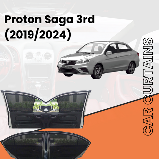 Proton Saga 3rd Car Curtains (2016/2024)