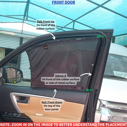 Toyota Fortuner 2nd Car Curtains (2017/2024)