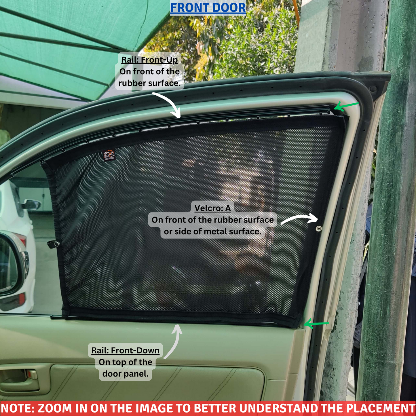 Toyota Hilux 7th (Vigo) Car Curtains (2005/2015)