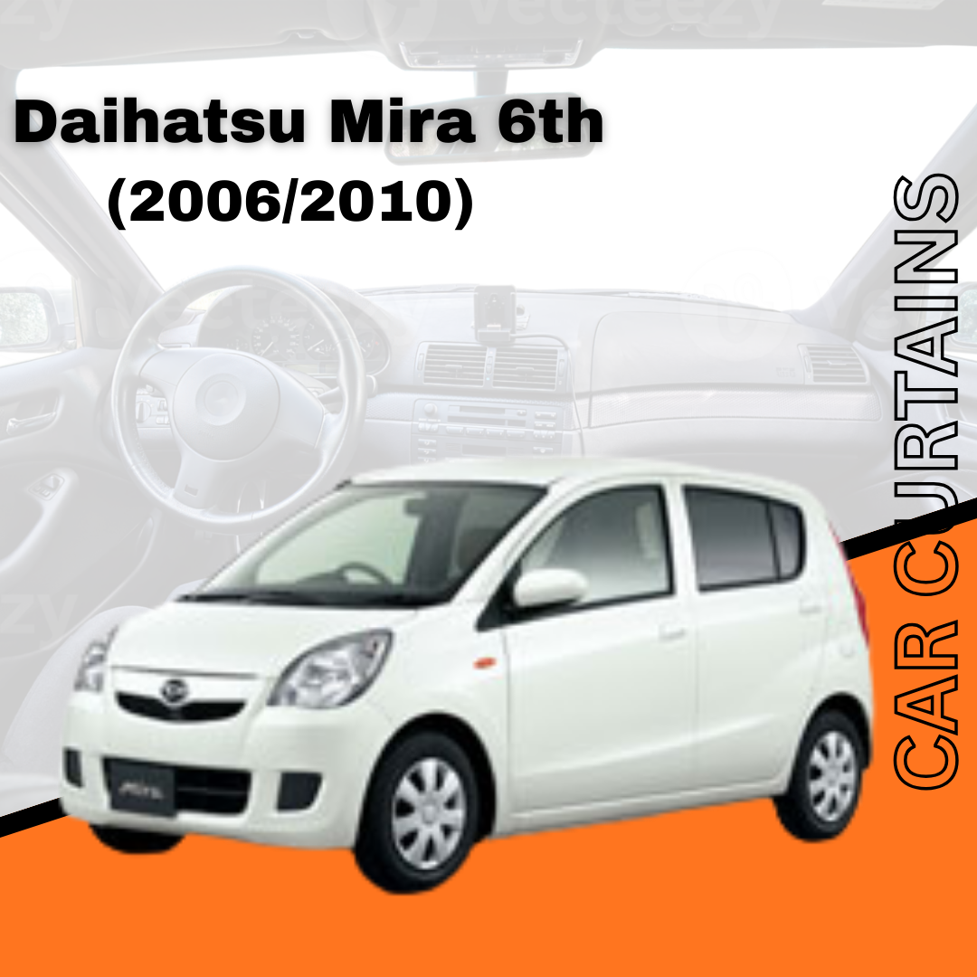 Daihatsu Mira 6th (2006/2010) Car Curtains
