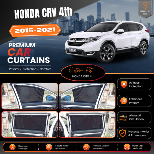 Honda CRV 4th Car Curtains (2015-2021)