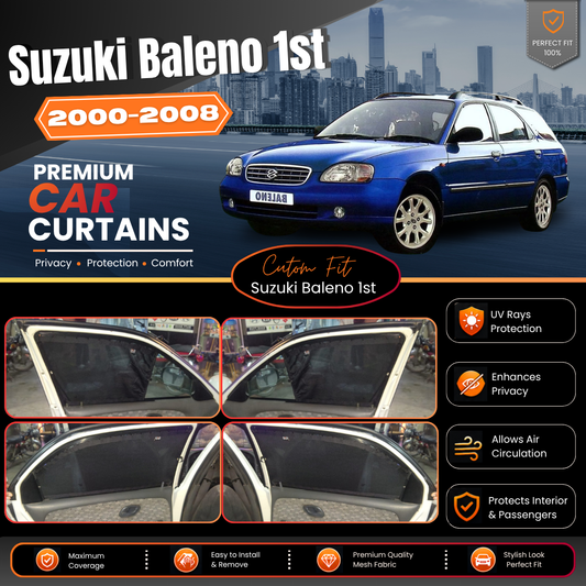 Suzuki Baleno 1st Car Curtains (2000 - 2008)