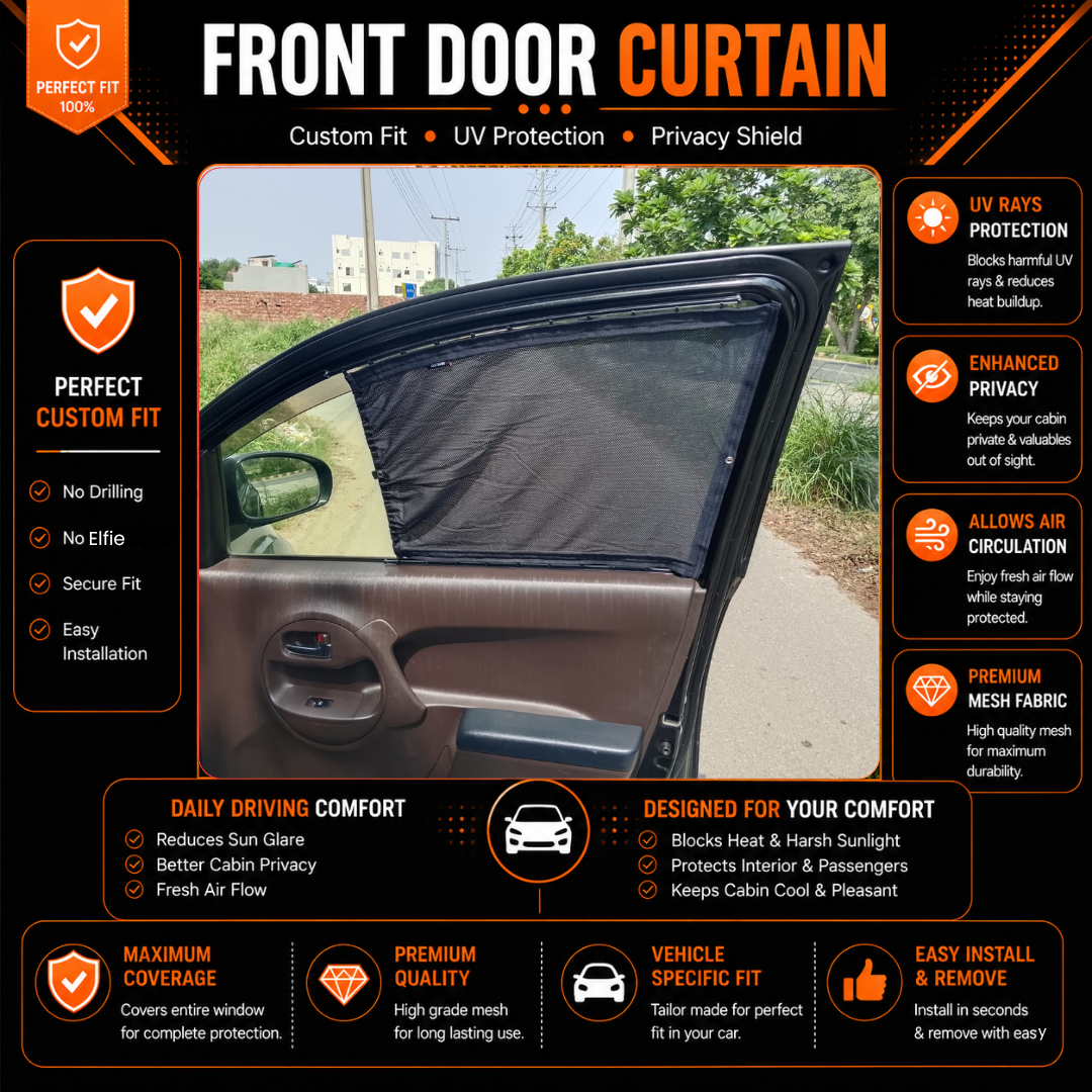 Toyota Passo 2nd Car Curtains (2010/2016)