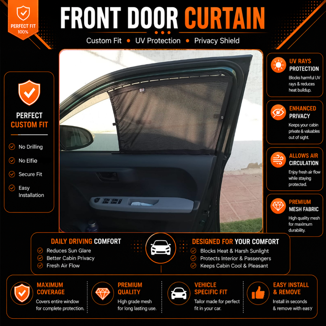 Toyota Passo 3rd Car Curtains (2017/2023)