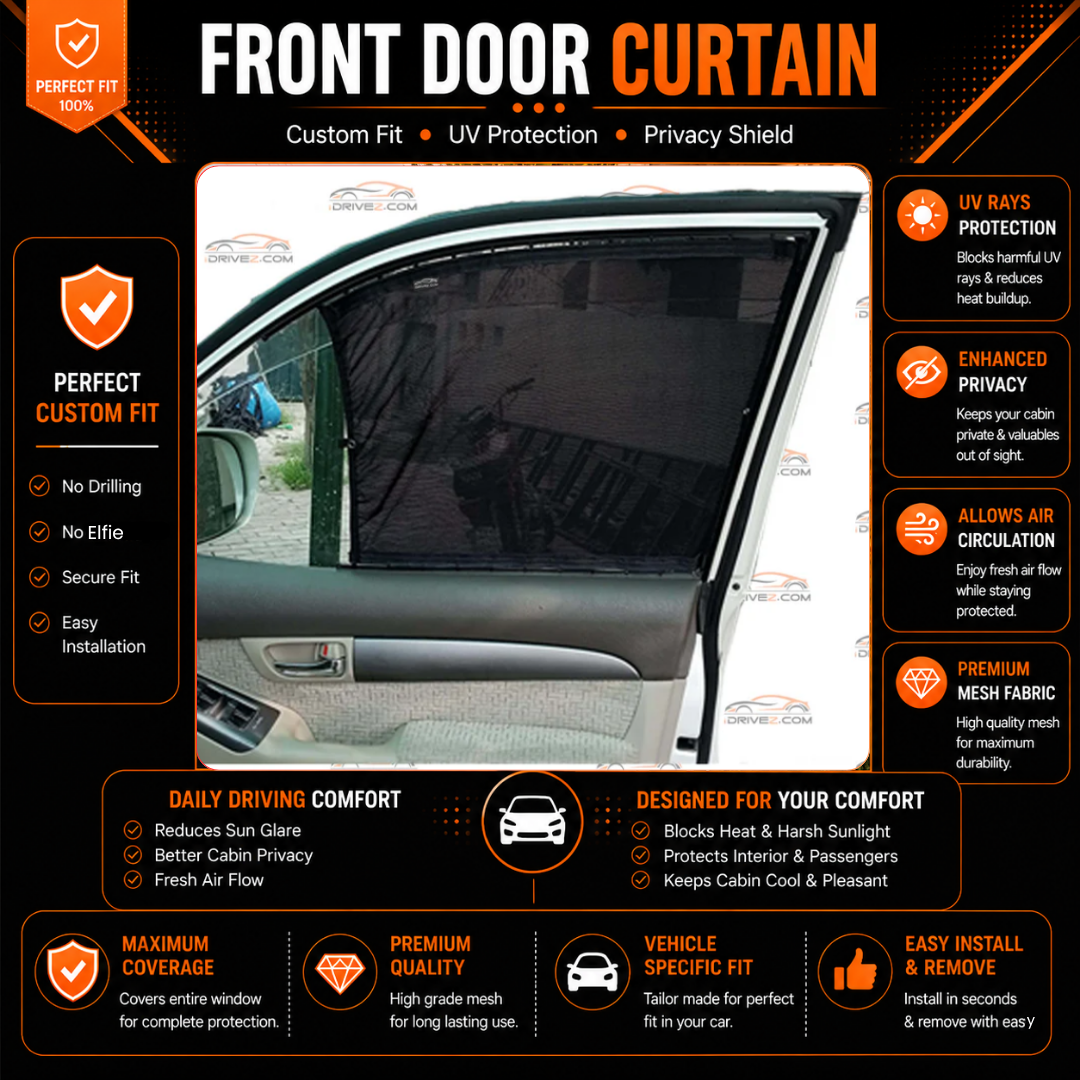 Toyota Prado J120 3rd Car Curtains (2002/2009)