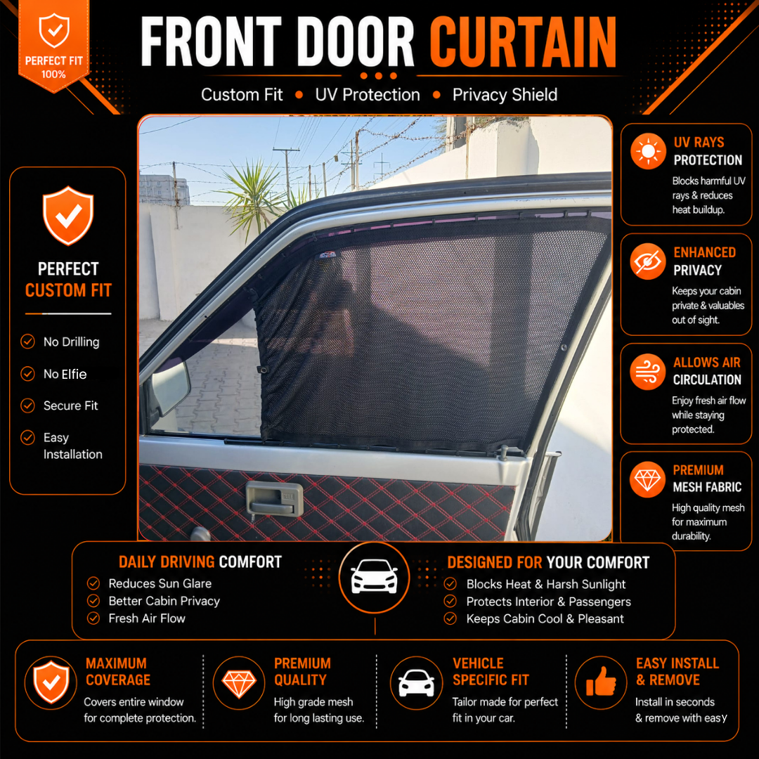 Suzuki Mehran 1st Car Curtains  (1988/2019)