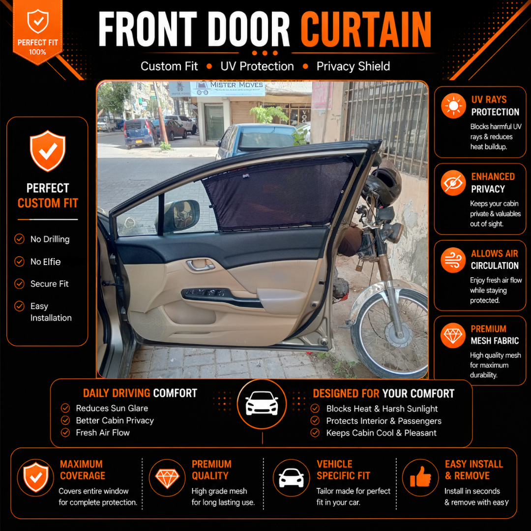 Honda Civic 9th (Rebirth) Car Curtains (2013/2015)