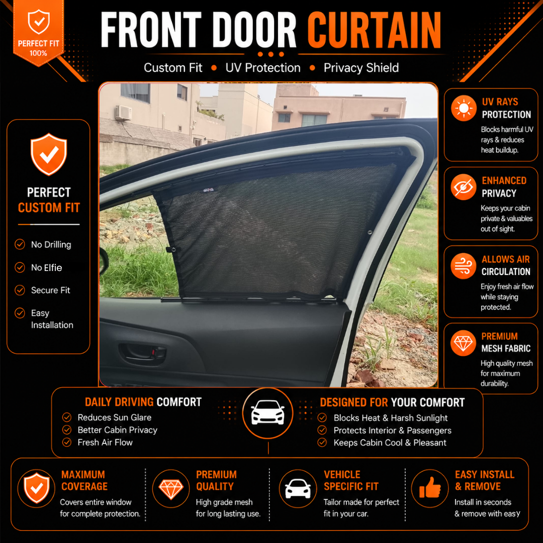 Toyota Aqua 1st Car Curtains (2012/2021)