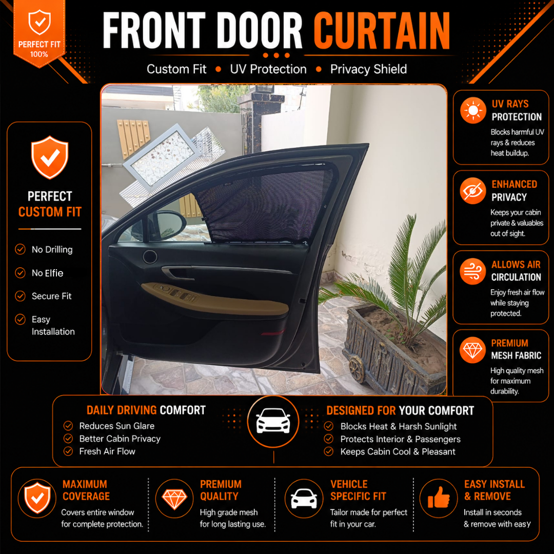 Hyundai Sonata 8th Only Front Car Curtains (2021/2023)