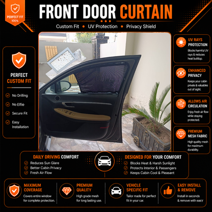 Hyundai Sonata 8th Only Front Car Curtains (2021/2023)