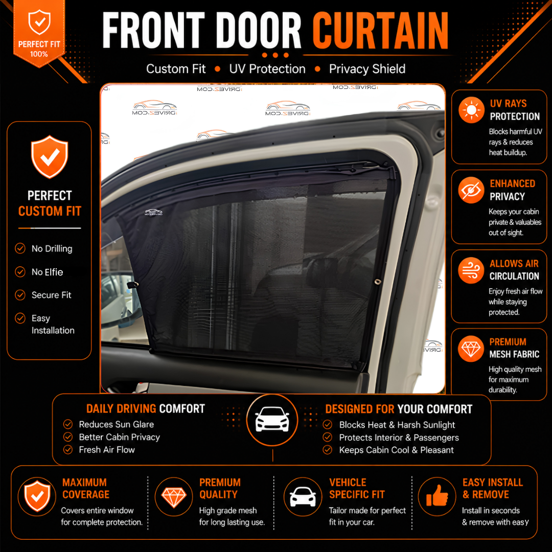 Kia Carnival 1st Car Curtains (2018/2021) 4 Windows