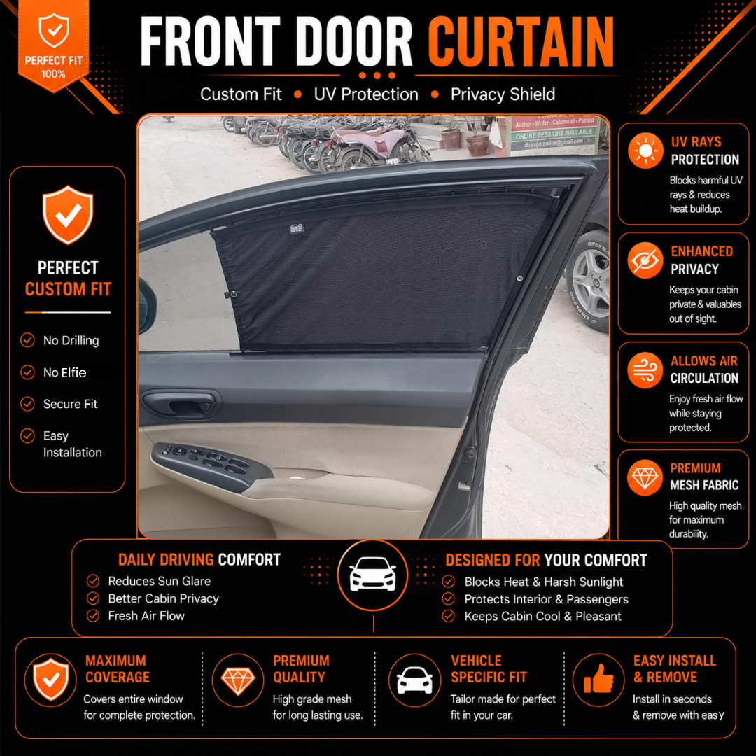 Honda Civic 8th (Reborn) Car Curtains (2008/2012)