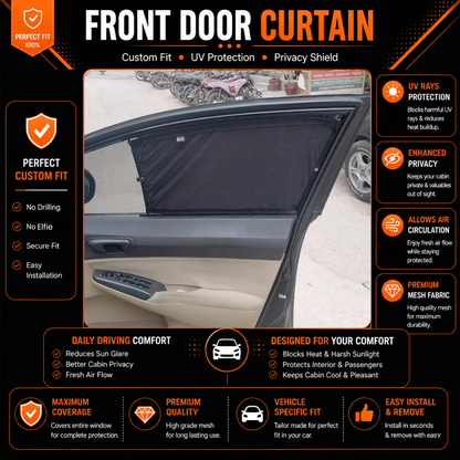 Honda Civic 8th (Reborn) Car Curtains (2008/2012)