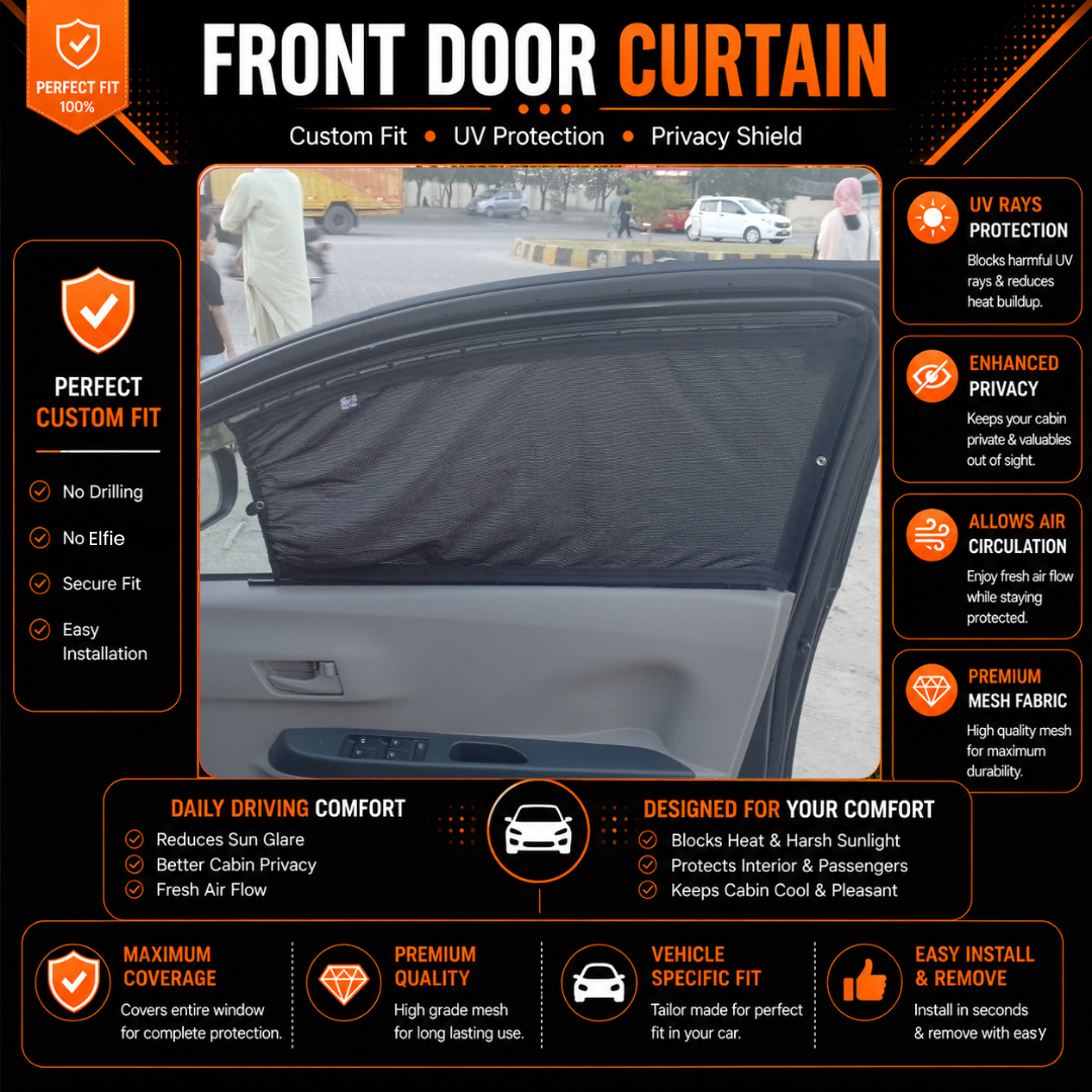 Daihatsu Mira 7th Car Curtains (2006/2018)