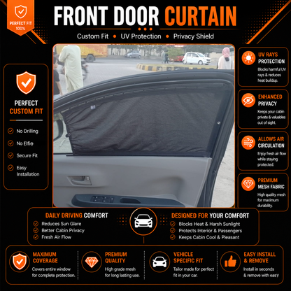 Daihatsu Mira 7th Car Curtains (2006/2018)