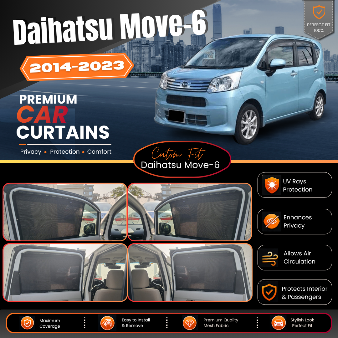 Daihatsu Move 6th Car Curtains (2014/2023)