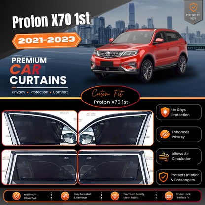 Proton X70 1st Car Curtains (2021/2023)