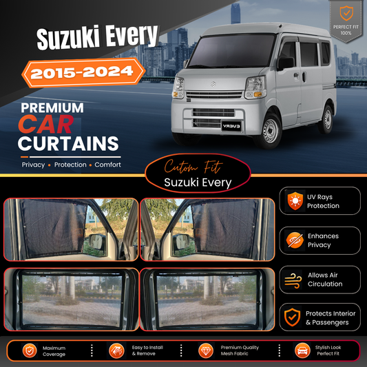 Suzuki Every Car Curtains (6 windows) (2015-2024)