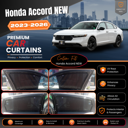 Honda Accord New 2023 - 2024 (Car Curtains)