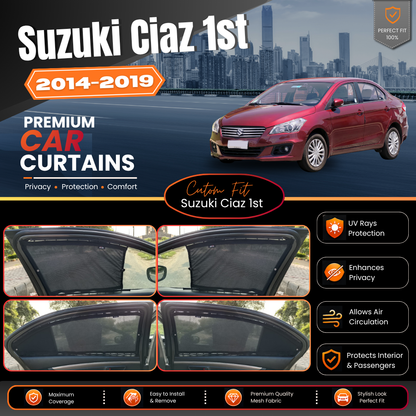 Suzuki Ciaz 1st Car Curtains (2014/2019)