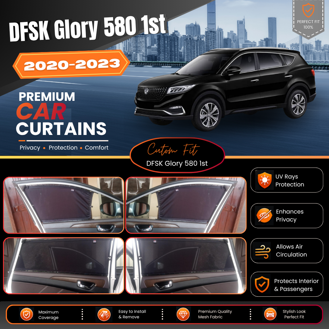 DFSK Glory 580 1st Car Curtains (2020/2023)