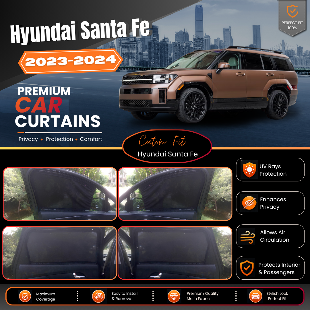 Hyundai Santa Fe 1st (2023 – 2024) car curtains